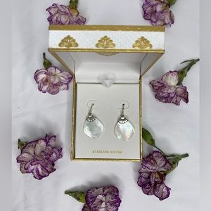 Annika Witt brand new 925 Sterling silver mother of pearl earrings